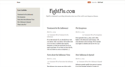 Desktop Screenshot of fightflu.com